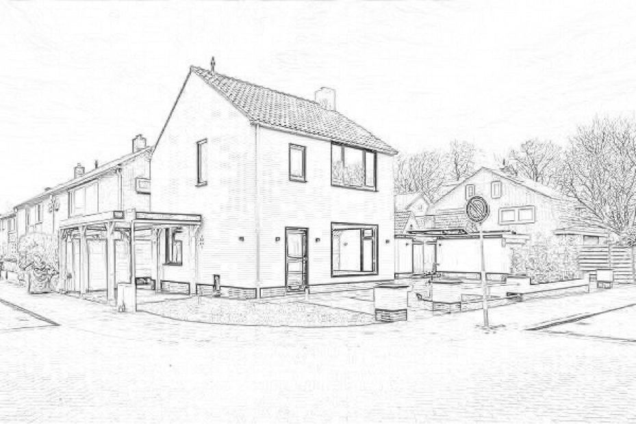 Projectfoto als schets